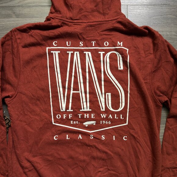 *NEW Vans Men's Custom Tall Hoodie - Burnt Henna - Picture 2 of 9